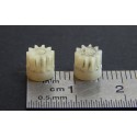 R 16248 JOUEF 2 PIGNONS 10 DENTS 6 MM DE LOCOMOTIVE JOUEF HO