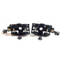 B 127 - HORNBY LOT DE DEUX BOGIE EN METAL DE VOITURE VOYAGEUR + AXE HO
