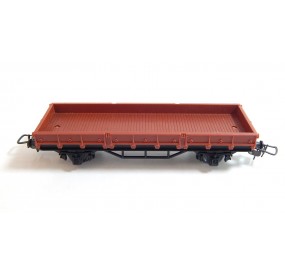 UN WAGON HORNBY PLAT A ESSIEUX RIDELLES BASSES SANS BOITE