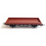 UN WAGON HORNBY PLAT A ESSIEUX RIDELLES BASSES SANS BOITE