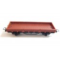 UN WAGON HORNBY PLAT A ESSIEUX RIDELLES BASSES SANS BOITE