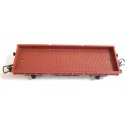 UN WAGON HORNBY PLAT A ESSIEUX RIDELLES BASSES SANS BOITE