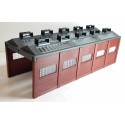 JOUEF MAQUETTE HANGAR A LOCOMOTIVE DEMONTABLE BON ETAT HO SANS BOITE