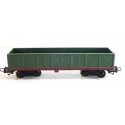 JOUEF UN WAGON TP A BOGIE TOMBEREAU VERT BOGIES NOIR HO SANS BOITE