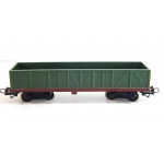 JOUEF UN WAGON TP A BOGIE TOMBEREAU VERT BOGIES NOIR HO SANS BOITE