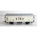 LIMA WAGON COUVERT A ESSIEUX METAL BRUNIES STEF SNCF SANS BOITE HO