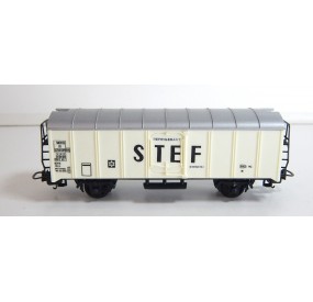 LIMA WAGON COUVERT A ESSIEUX METAL BRUNIES STEF SNCF SANS BOITE HO