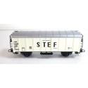 LIMA WAGON COUVERT A ESSIEUX METAL BRUNIES STEF SNCF SANS BOITE HO