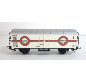 LIMA WAGON COUVERT TRANSFESA A ESSIEUX METAL BRUNIES SANS BOITE HO