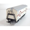 LIMA WAGON COUVERT TRANSFESA A ESSIEUX METAL BRUNIES SANS BOITE HO