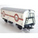 LIMA WAGON COUVERT TRANSFESA A ESSIEUX METAL BRUNIES SANS BOITE HO