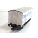 R 16293 - LILIPUT HO WAGON COUVERT BLANC BIERE CARDINAL A ESSIEUX HO SANS BOITE