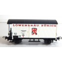 R 16294 - LILIPUT HO WAGON COUVERT ZURICCH TOIT NOIR A ESSIEUX HO SANS BOITE