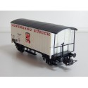 R 16294 - LILIPUT HO WAGON COUVERT ZURICCH TOIT NOIR A ESSIEUX HO SANS BOITE
