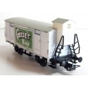 R 16296 - LILIPUT HO WAGON COUVERT GOSSER BIERE A ESSIEUX HO SANS BOITE