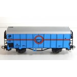 R 16297 - LILIPUT HO WAGON COUVERT TRANSFESA BLEU A ESSIEUX HO SANS BOITE