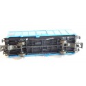 R 16297 - LILIPUT HO WAGON COUVERT TRANSFESA BLEU A ESSIEUX HO SANS BOITE