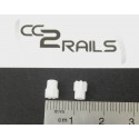 CC 0416 2 PIGNONS 7 DENTS AXE 2.0 mm POUR RE- MOTISATION LOCOMOTIVE HO