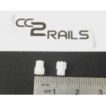 CC 0416 2 PIGNONS 7 DENTS AXE 2.0 mm POUR RE- MOTISATION LOCOMOTIVE HO