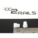 CC 0416 2 PIGNONS 7 DENTS AXE 2.0 mm POUR RE- MOTISATION LOCOMOTIVE HO