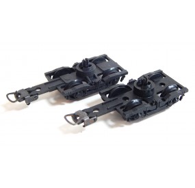 B 114 - LOT DE 2 BOGIES NOIR POUR VOITURE JOUEF HO