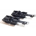 B 114 - LOT DE 2 BOGIES NOIR POUR VOITURE JOUEF HO