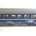 FOBBI LOT DE DEUX VOITURE BLEU TEN SNCF ET ORANGE SNCF HO