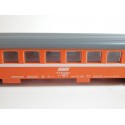 FOBBI LOT DE DEUX VOITURE BLEU TEN SNCF ET ORANGE SNCF HO