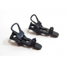 R 16362 - DEUX ATTELAGES A BOUCLE 27 mm POUR WAGON MARCHANDISE LIMA HO