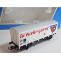 JOUEF 6272 WAGON COUVERT LA VACHE QUI RIT EN BOITE BLEU HO