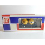 Réf 6421 WAGON CIMENTIER JAUNE A ESSIEUX CIMENT FRANCAIS JOUEF HO EN BOITE BBR