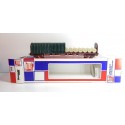 REF 6753 JOUEF WAGON DEMI BACHER VERT A BOGIES HO EN BOITE BBR
