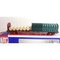 REF 6753 JOUEF WAGON DEMI BACHER VERT A BOGIES HO EN BOITE BBR