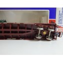 REF 6753 JOUEF WAGON DEMI BACHER VERT A BOGIES HO EN BOITE BBR