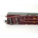 JOUEF WAGON DEMI BACHER A BOGIES + CHARGEMENT HO SANS BOITE
