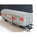 IBERTREN WAGON COUVERT A ESSIEUX ALU TENTE RN HO SANS BOITE