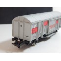 IBERTREN WAGON COUVERT A ESSIEUX ALU TENTE RN HO SANS BOITE