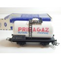 REF 702 HORNBY WAGON CITERNE PRIMAGAZ BLANC EN BOITE BLEU REF 702 N°2