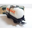 REF 702 HORNBY WAGON CITERNE PRIMAGAZ BLANC EN BOITE VERTE REF 702 N°2