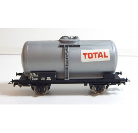 JOUEF UN WAGON CITERNE TOTAL GRISE A ESSIEUX HO SANS BOITE