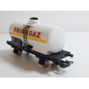 WAGON CITERNE A ESSIEUX PRIMAGAZ BLANC ECHELLE METAL JOUEF - HO