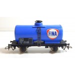 UN WAGON CITERNE JOUEF A ESSIEUX FINA BLEU HO SANS BOITE
