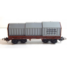 LIMA WAGON A DOSSERET TOITURE METAL COULISSANTE HO SANS BOITE