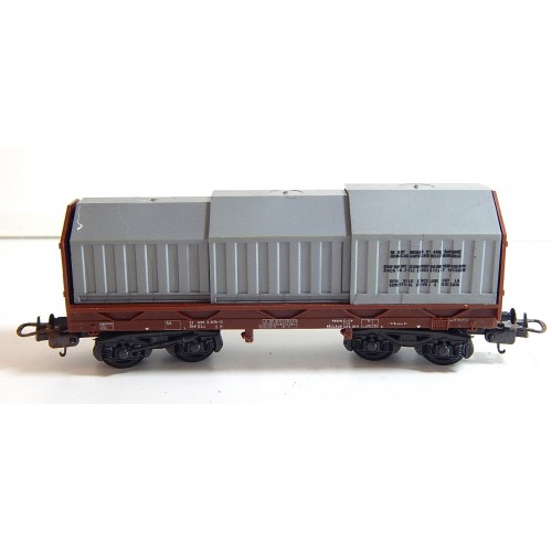 LIMA WAGON A DOSSERET TOITURE METAL COULISSANTE HO SANS BOITE