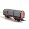 LIMA WAGON A DOSSERET TOITURE METAL COULISSANTE HO SANS BOITE
