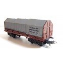 LIMA WAGON A DOSSERET TOITURE METAL COULISSANTE HO SANS BOITE