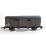 HORNBY WAGON COUVERT MARRON TOIT NOIR A ESSIEUX HO SANS BOITE