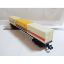 320486 LIMA WAGON PLAT 3 CONTENEURS HAPAG EN BOITE ECHELLE N 1/160