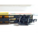 320486 LIMA WAGON PLAT 3 CONTENEURS HAPAG EN BOITE ECHELLE N 1/160