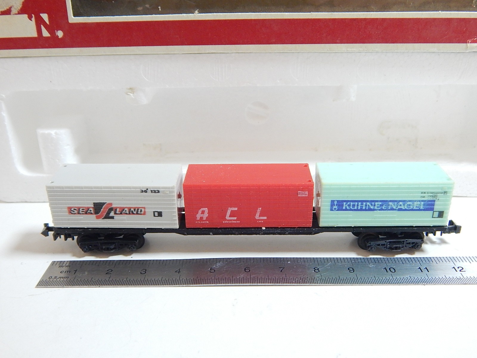 Wagon SNCF Conteneur CNC Trix échelle N (1/160) Réf 15516 - Neuf
